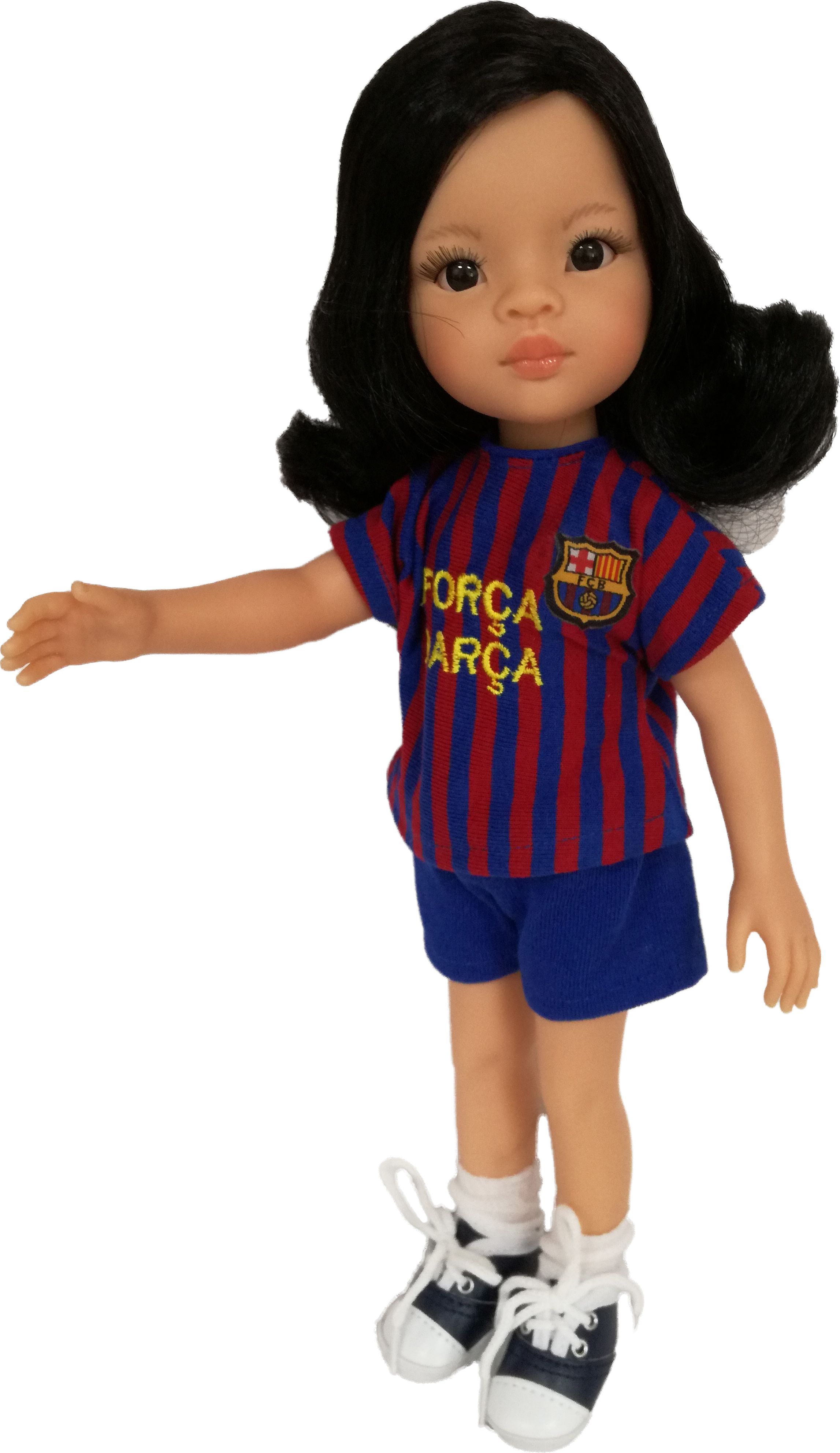 Realistická panenka fotbalistka klubu FC Barcelona Liu -  od Paola Reina ze Španělska - obrázek 1