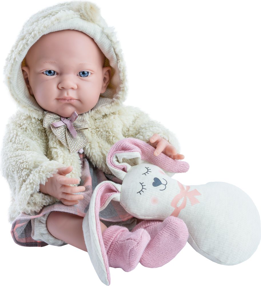 Realistické miminko - holka - Pikolin s králíkem od firmy Paola Reina - obrázek 1