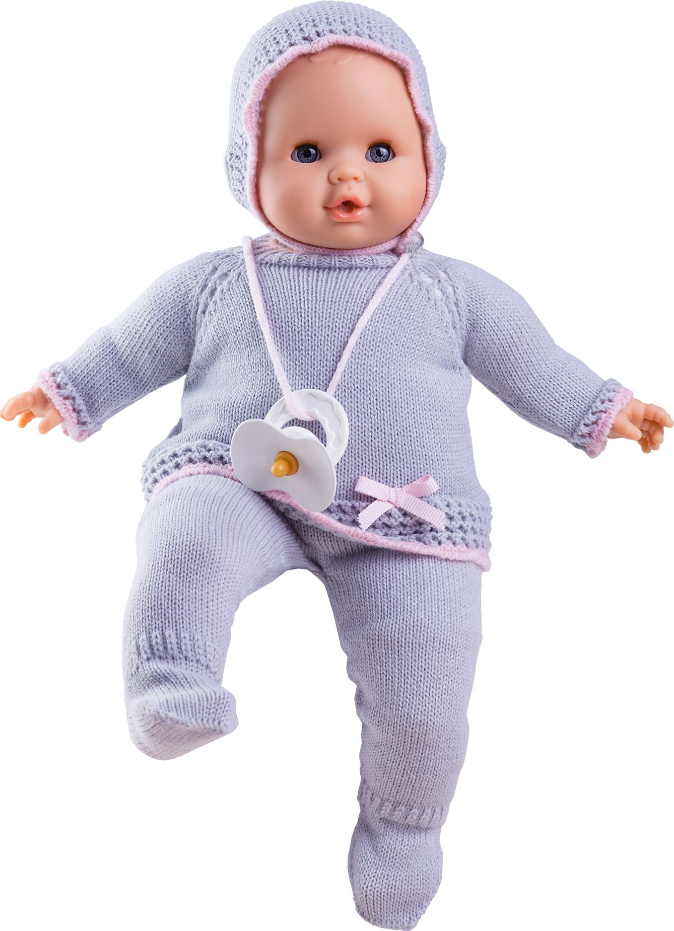 Realistické miminko - holčička Sonia  v pleteném oblečku  od firmy Paola Reina - obrázek 1