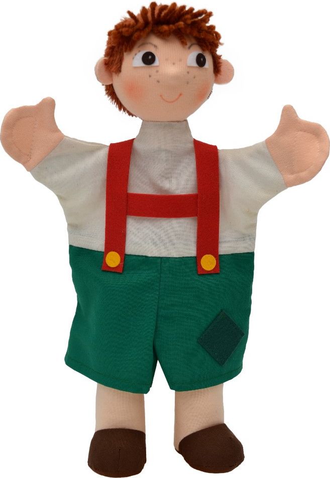 Maňásek na ruku s nohami - Jeníček - obrázek 1