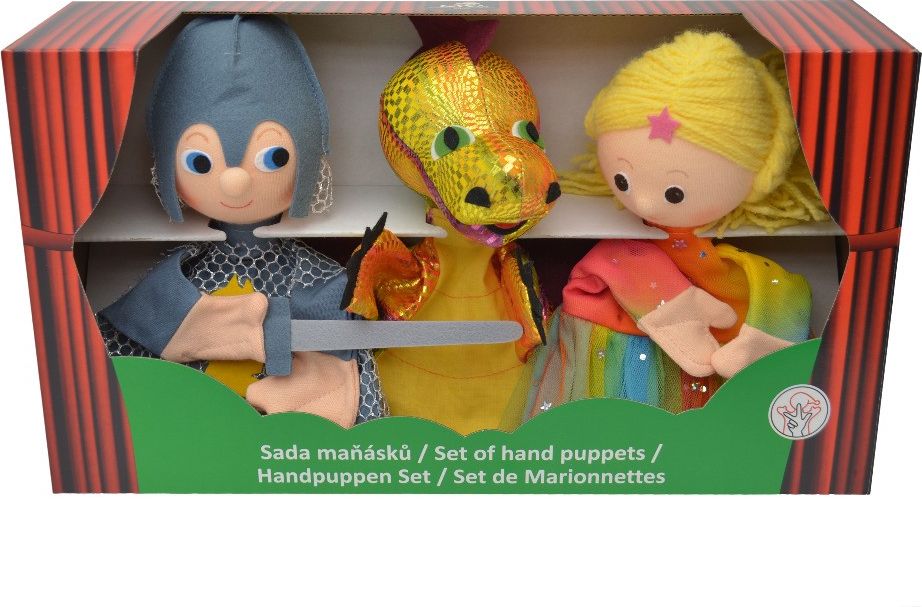 Krabička maňásků na ruku - O drakovi - obrázek 1