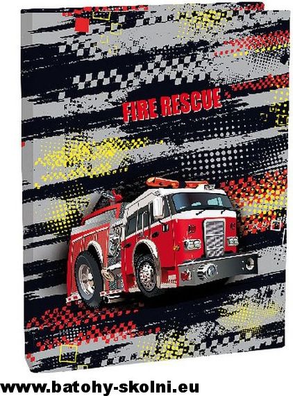 Školní box na velké sešity Stil A4 Hasiči Fire Fighters - obrázek 1