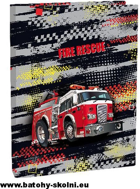 Školní box na velké sešity Stil A4 Hasiči Fire Fighters - obrázek 2