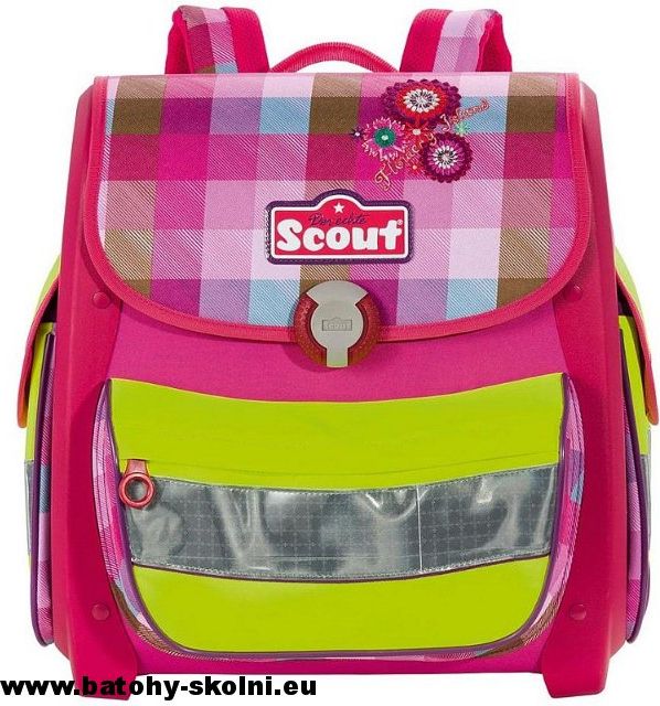 Školní aktovka Scout Buddy 4 dílný set Květiny - Doprava Zdarma - obrázek 2