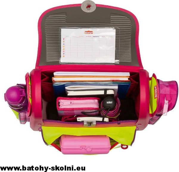 Školní aktovka Scout Buddy 4 dílný set Květiny - Doprava Zdarma - obrázek 5