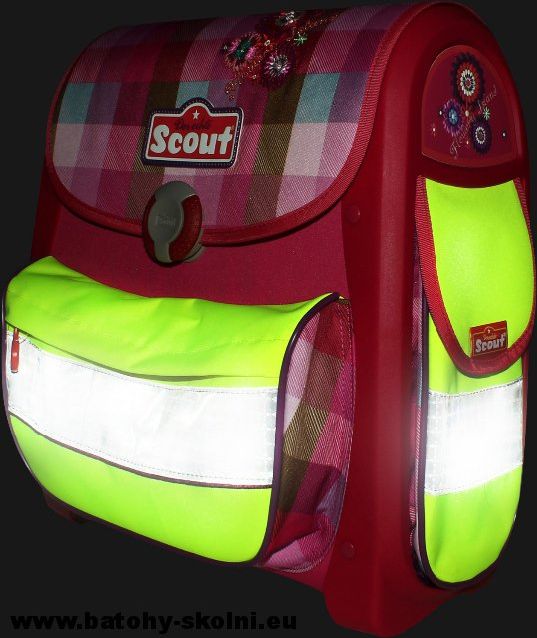 Školní aktovka Scout Buddy 4 dílný set Květiny - Doprava Zdarma - obrázek 6