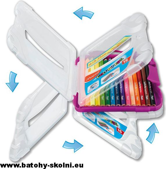 Školní pastelky Maped Color Peps Smart Box modrý 15 barev - obrázek 2