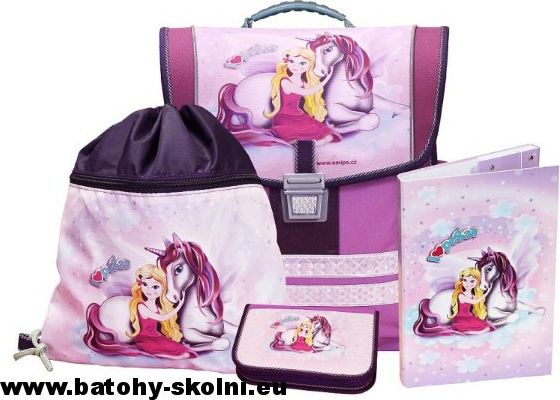 Školní aktovka Emipo Ergonomic 4 dílný set > varianta Pegas 2 - obrázek 1