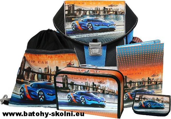 Školní aktovka Emipo 5 dílný set Ergo One > varianta Top car - obrázek 1