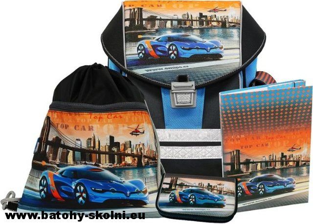 Školní aktovka Emipo 4 dílný set Ergo One > varianta Top Car - obrázek 7