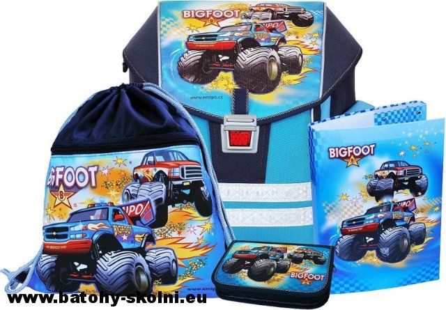 Školní aktovka Emipo 4 dílný set Ergo One > varianta Bigfoot - obrázek 8