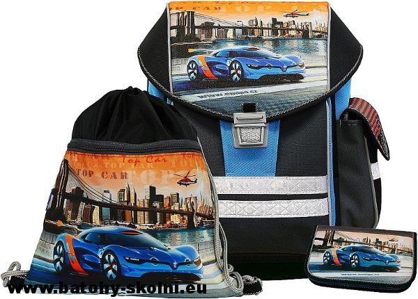 Školní aktovka Emipo 3 dílný set Ergo One > varianta Top Car - obrázek 1
