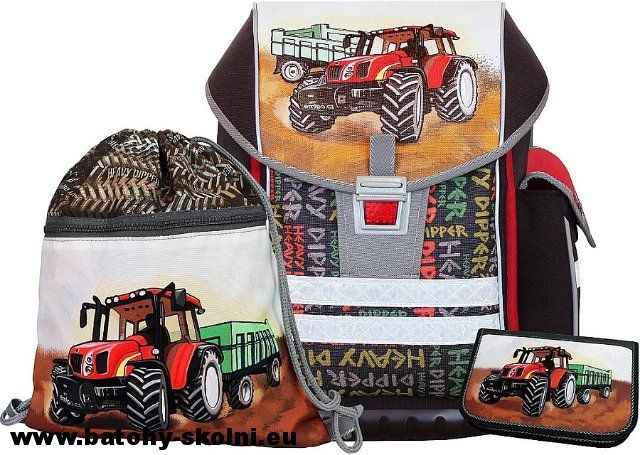 Školní aktovka Emipo 3 dílný set Ergo One > varianta Top Car - obrázek 2