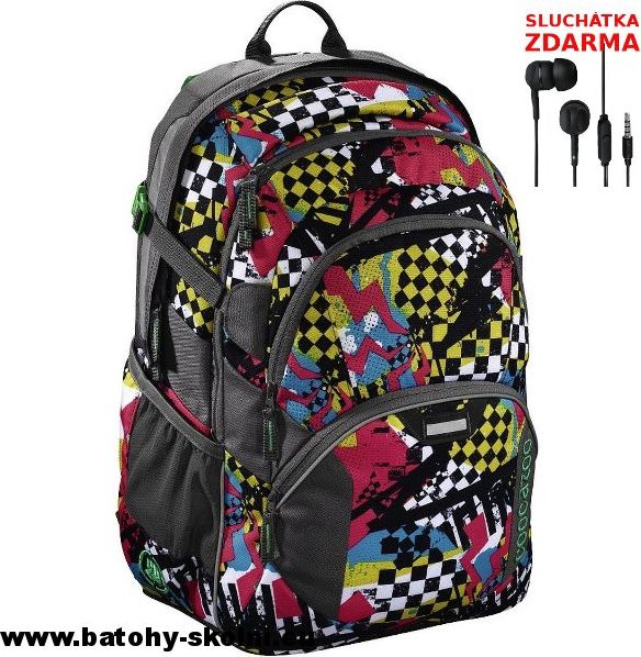 Studentský školní batoh Coocazoo JobJobber2 Checkered Bolts - Doprava Zdarma - obrázek 1