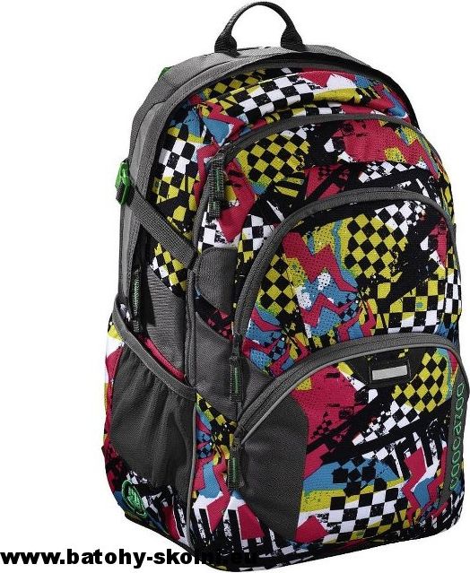 Studentský školní batoh Coocazoo JobJobber2 Checkered Bolts - Doprava Zdarma - obrázek 2