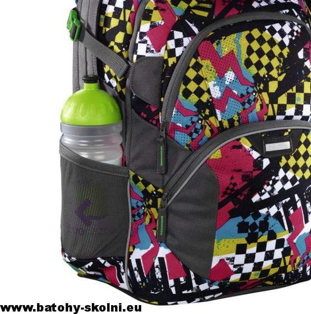 Studentský školní batoh Coocazoo JobJobber2 Checkered Bolts - Doprava Zdarma - obrázek 4