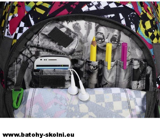 Studentský školní batoh Coocazoo JobJobber2 Checkered Bolts - Doprava Zdarma - obrázek 8