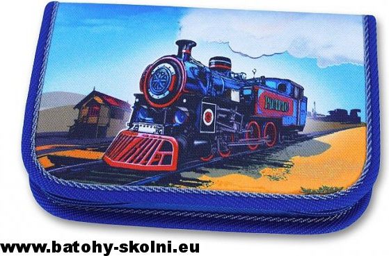 Školní penál Emipo pouzdro 1 klopa vlak Pacific - obrázek 1