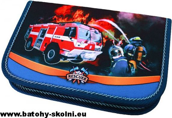 Školní penál Emipo pouzdro 1 klopa Rescuer hasiči - obrázek 1