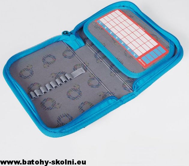 Jednopatrový školní penál Topgal CHI 717 A - Black - obrázek 3