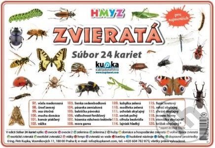 Súbor 24 kariet - Zvieratá (hmyz) - Petr Kupka - obrázek 1