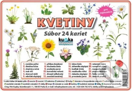 Súbor 24 kariet - Kvetiny - Petr Kupka - obrázek 1