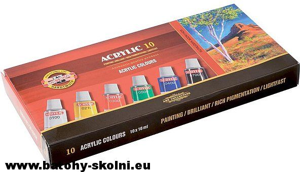 Sada akrylových barev 162703 - 10 barev obsah tub 16ml - obrázek 1