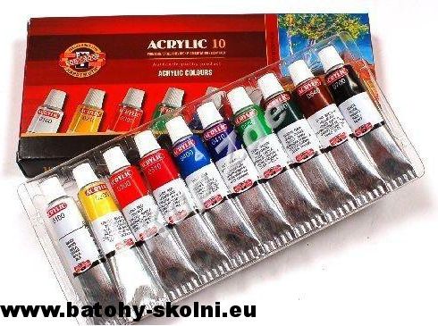 Sada akrylových barev 162703 - 10 barev obsah tub 16ml - obrázek 2