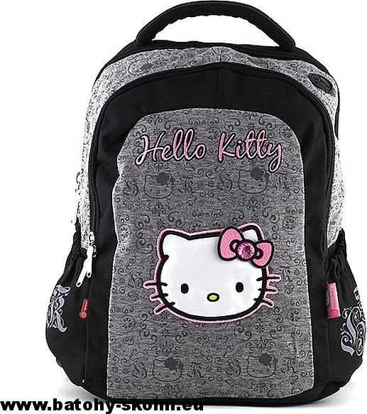Školní batoh Target Hello Kitty černo šedivý - Doprava Zdarma - obrázek 1