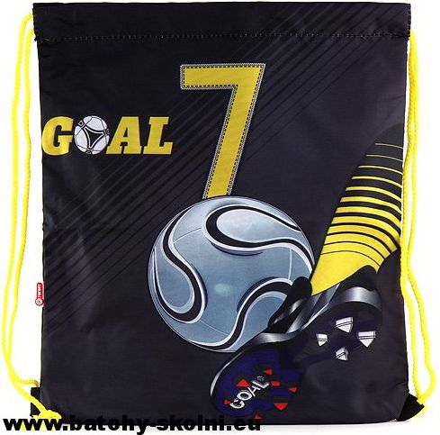 Pytlík na přezuvky - sportovní vak Goal černý > varianta 3. - obrázek 2