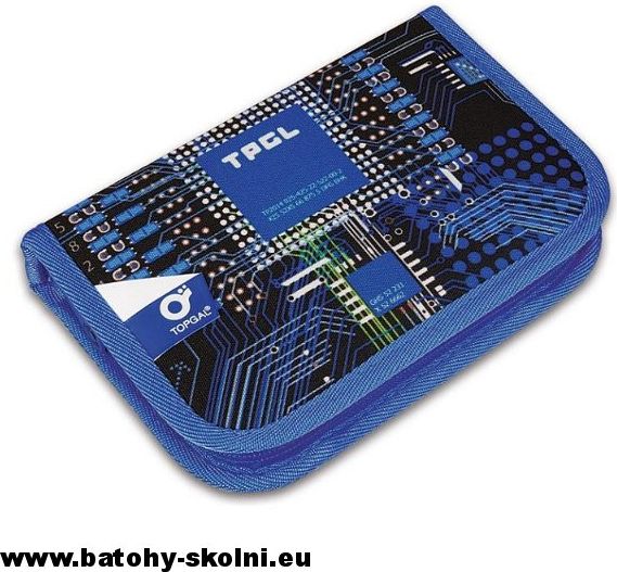 Jednopatrové školní pouzdro Topgal penál CHI 762 D Blue - obrázek 1