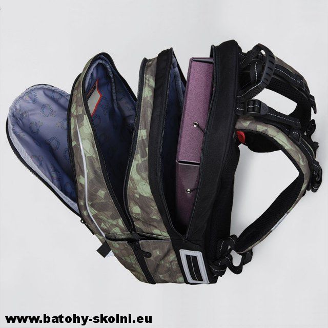 Školní batoh Topgal 4 dílný set Large CHI 752 R Khaki - Doprava Zdarma - obrázek 11