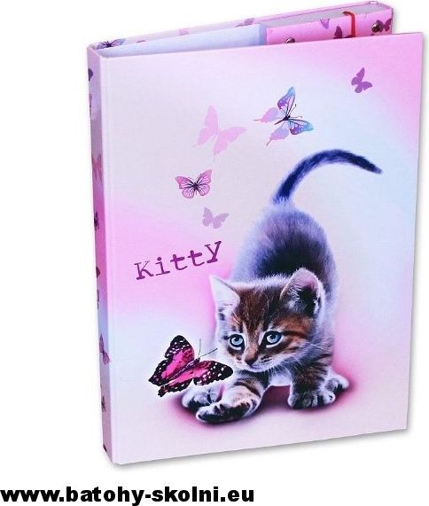 Školní box A4 na velké sešity Emipo > varianta kočka Kytty - obrázek 1
