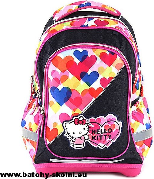 Školní batoh Target Hello Kitty barevné srdíčka - Doprava Zdarma - obrázek 2