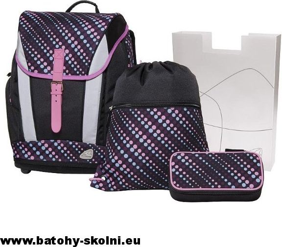 Školní aktovka Schneiders Soft Tribe Vibe 4 dílný set - Doprava Zdarma - obrázek 1