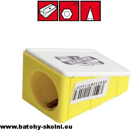 Ořezávátko na trojhranné a silné pastelky Kum 100-70 1050121 - obrázek 1