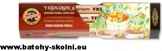 Trojhranné silné pastelky Koh-i-noor 3151N-6 barev > varianta 1 - obrázek 1