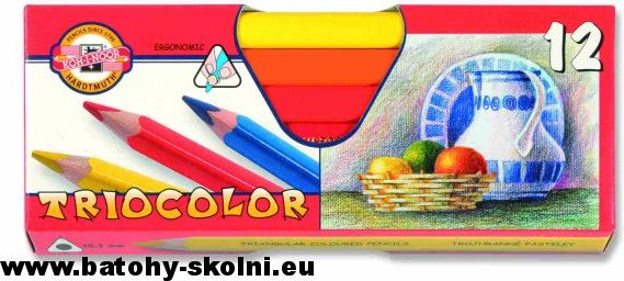Trojhranné silné pastelky Koh-i-noor 3152-12 barev > varianta 1 - obrázek 1
