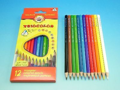 Trojhranné pastelky Koh-i-noor 3132-12 barev - obrázek 2