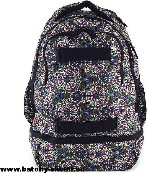 Studentský batoh Target černý s ornamenty - Doprava zdarma - obrázek 1