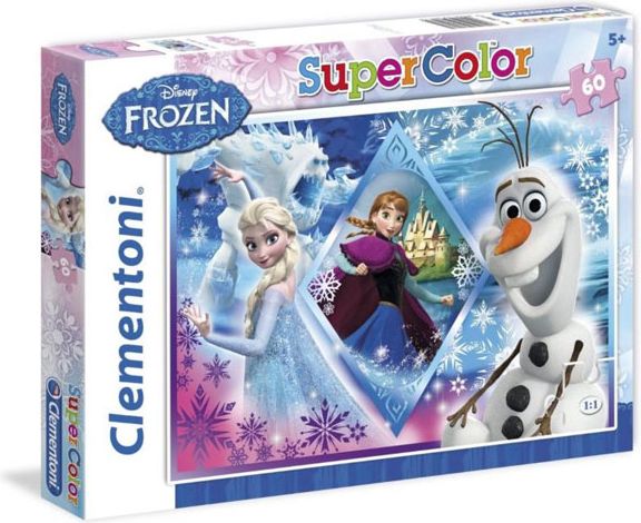 Trefl Puzzle Ledové Království Anna Elsa a Olaf 60 dílků 34x24 cm - obrázek 1