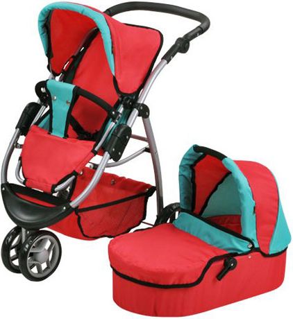 Knorr Kočárek pro panenky CICO 45 Red 67x43,5x73 cm - obrázek 1
