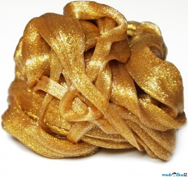 Inteligentní plastelína - třpytící, Zlaté opojení - obrázek 1