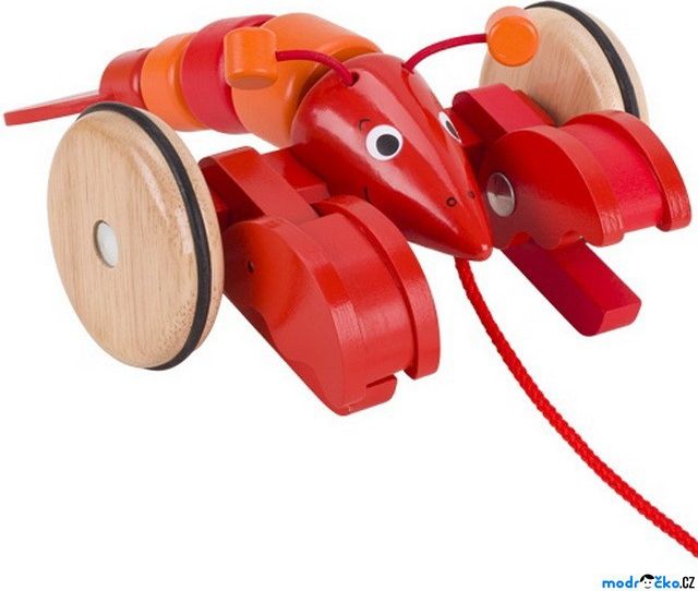 Tahací hračka - Humr červený (Goki) - obrázek 1