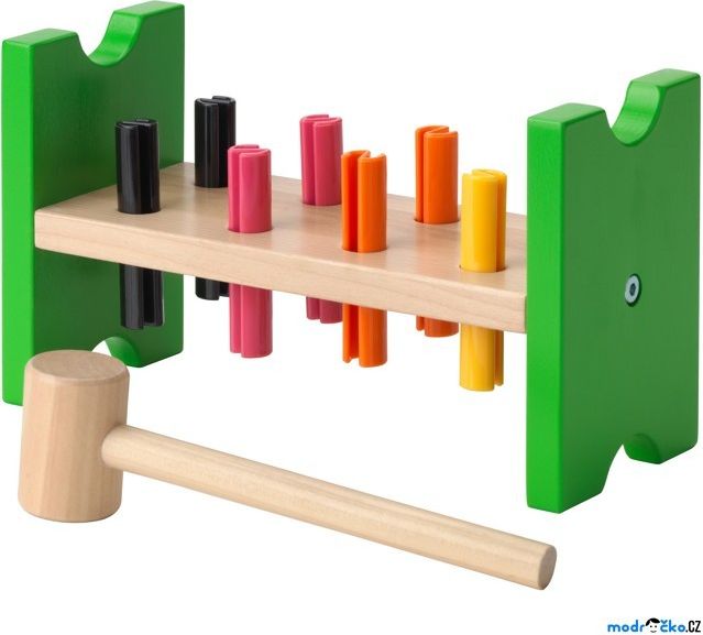 Zatloukačka - Dřevěná MULA, 8 kolíků (Ikea) - obrázek 1
