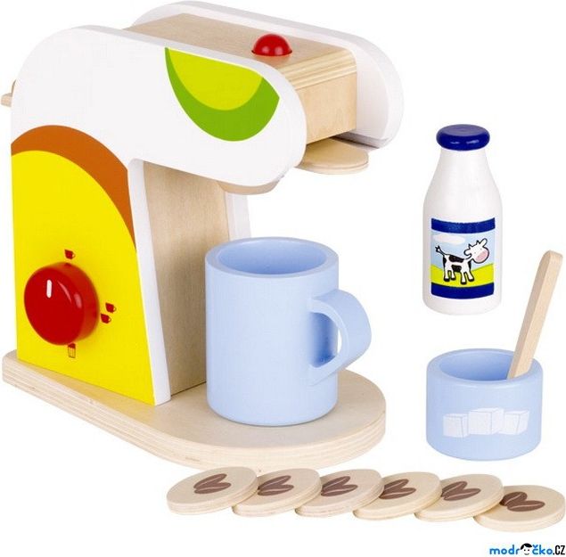 Kuchyň - Kávovar dětský dřevěný (Goki) - obrázek 1