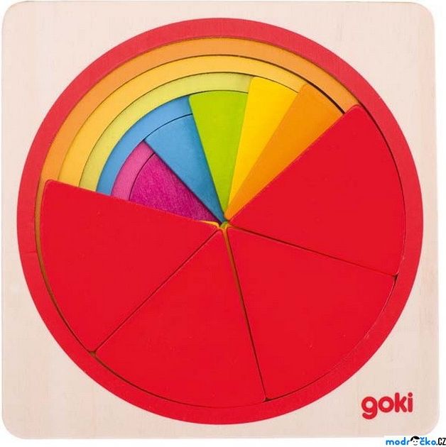 Puzzle vícevrstvé - Kruh, 6 vrstev (Goki) - obrázek 1