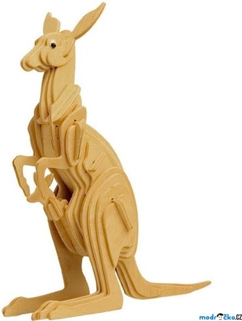 3D Puzzle přírodní - Klokan - obrázek 1