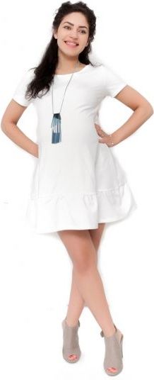 Těhotenské šaty Adela - ecru - XL / XL (42) - obrázek 1