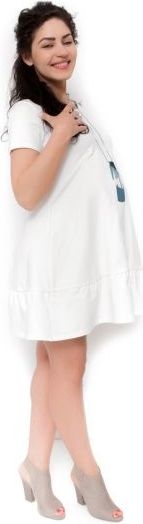 Těhotenské šaty Adela - ecru - XL / XL (42) - obrázek 2